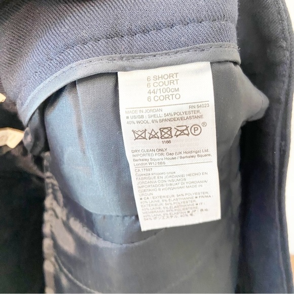 Banana Republic | Heritage Collection Dark Blue Trousers size 6 Short - Picture 7 of 10